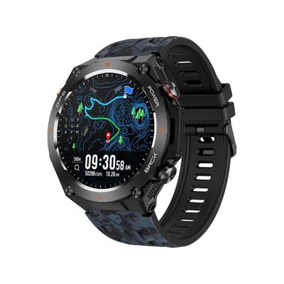KC82 Sport Smart Watch 1.45 inch Screen Compass GPS Tracker 650mAh Battery Voor mannen